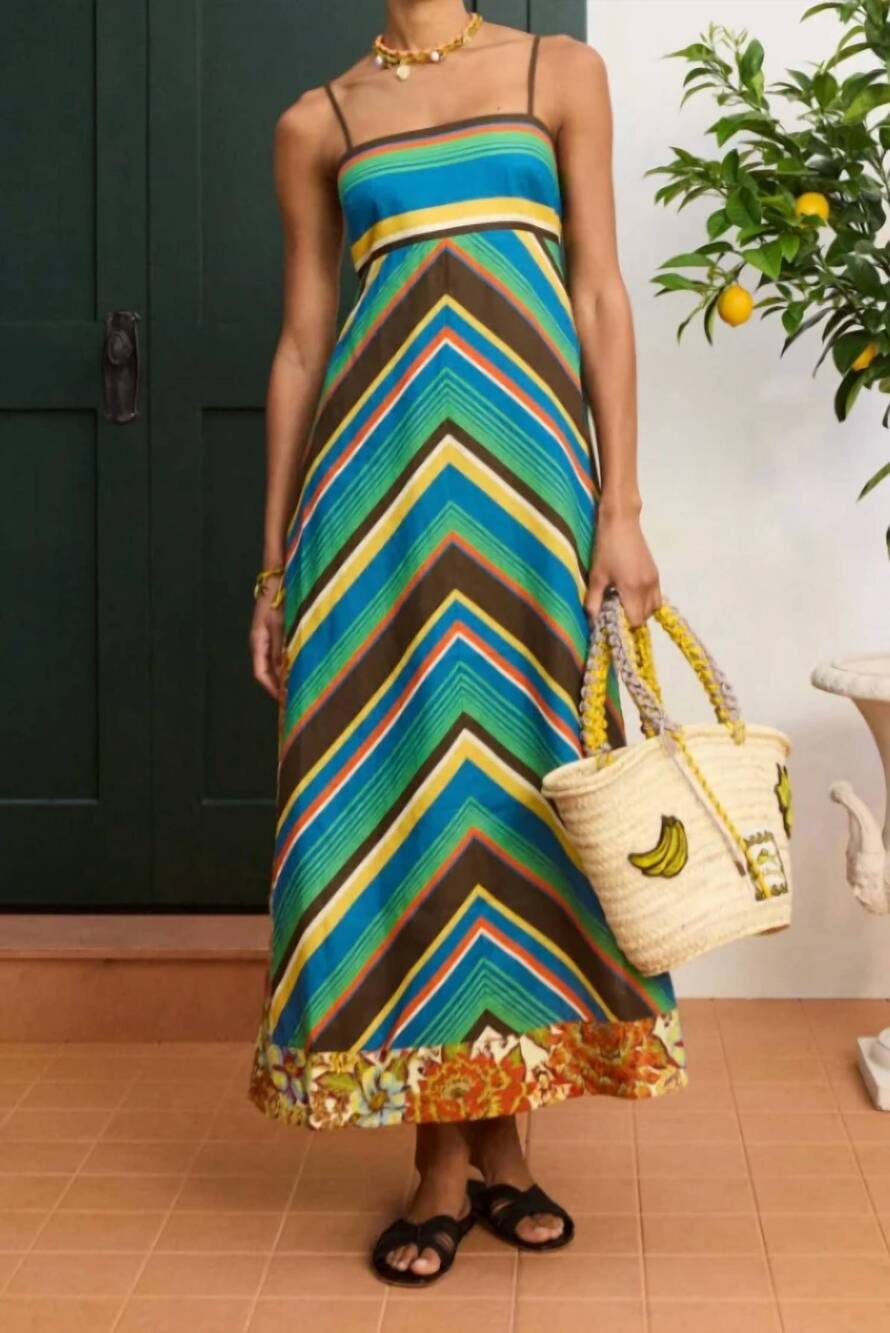 NEW ALEMAIS charlie day dress in multi